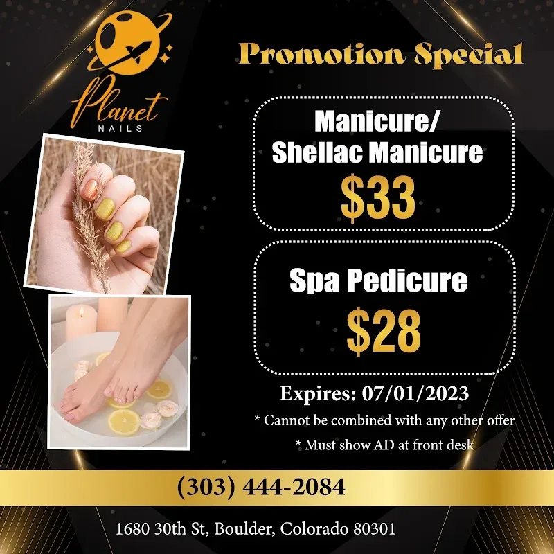 PLANET NAILS — Nail salon in Boulder