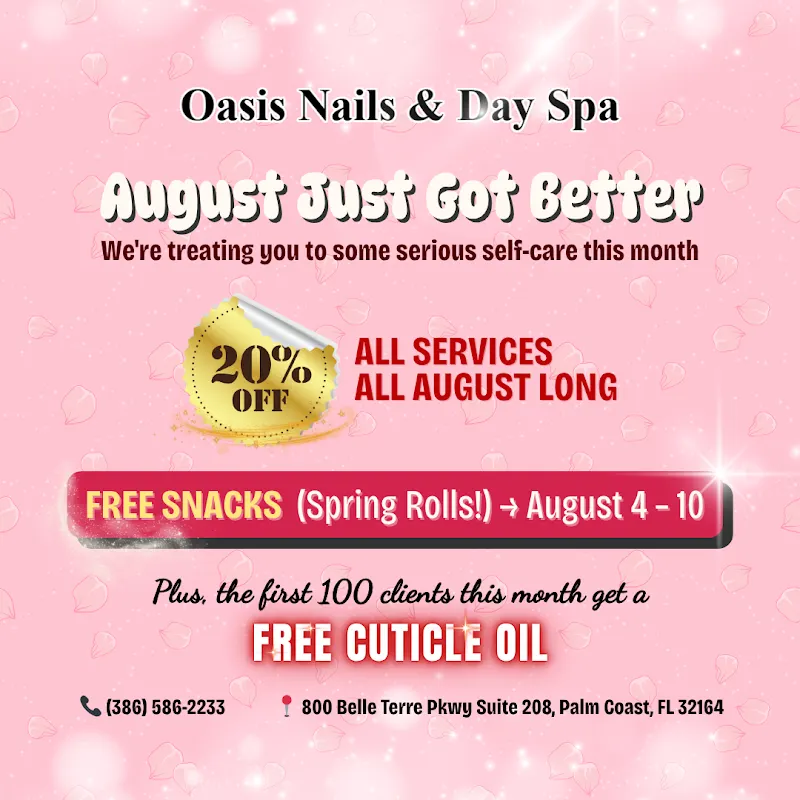 Oasis Nails & Day Spa — Beauty salon in Palm Coast