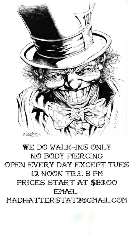 Mad Hatter's Tattoo Studio — Tattoo shop in Old Orchard Beach