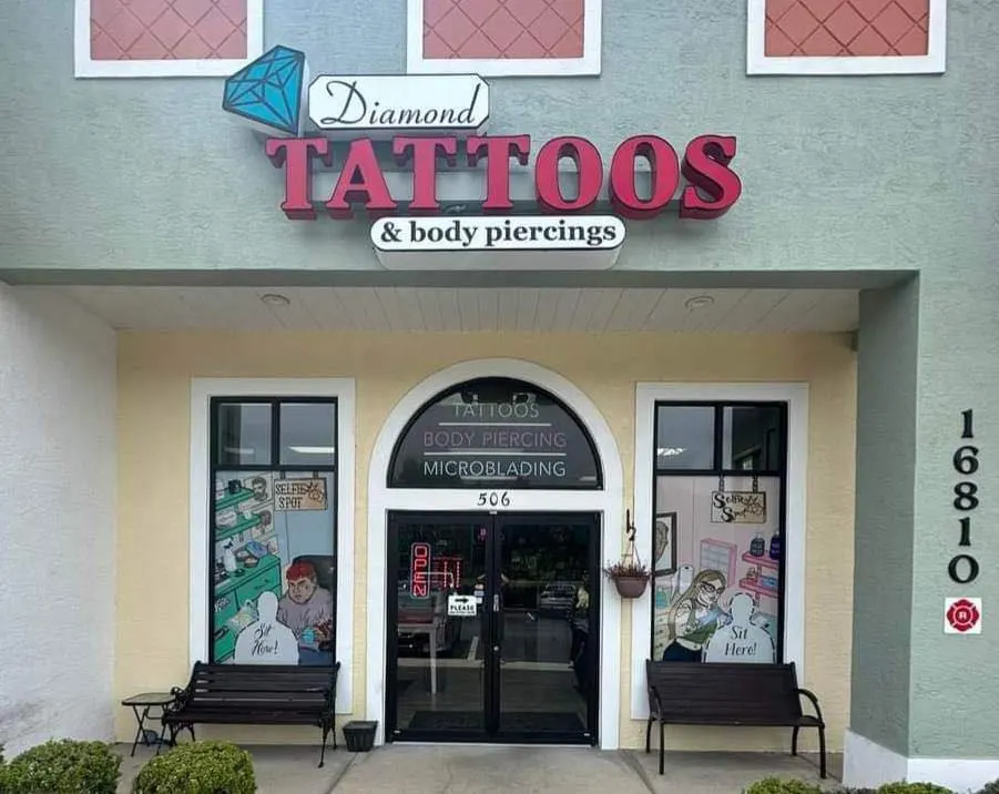 Diamond Tattoos & Body Piercings — Tattoo shop in Summerfield