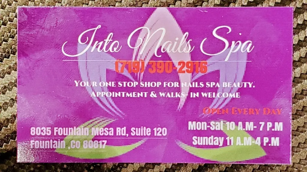 Into Nails spa — Nail salon in Fountain