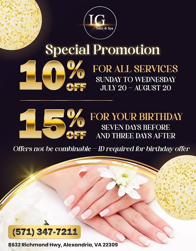 IG Nails & Spa — Nail salon in Alexandria