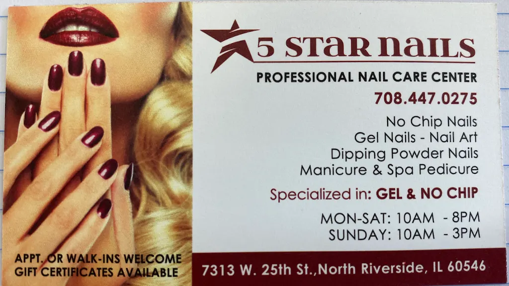 Five star nails — Nail salon in Riverside