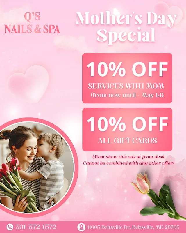 Q's Nails & Spa — Nail salon in Beltsville