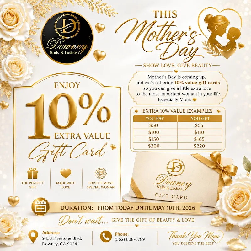 Downey Nails & Lashes — Nail salon in Downey