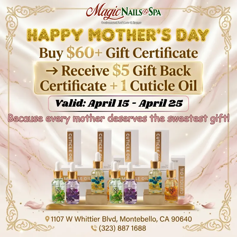 Magic Nails & Spa - Nail Salon Montebello CA — Nail salon in Montebello