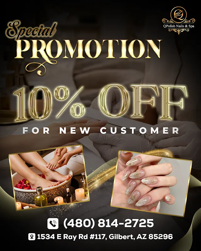 QPolish Nails & Spa — Nail salon in Gilbert