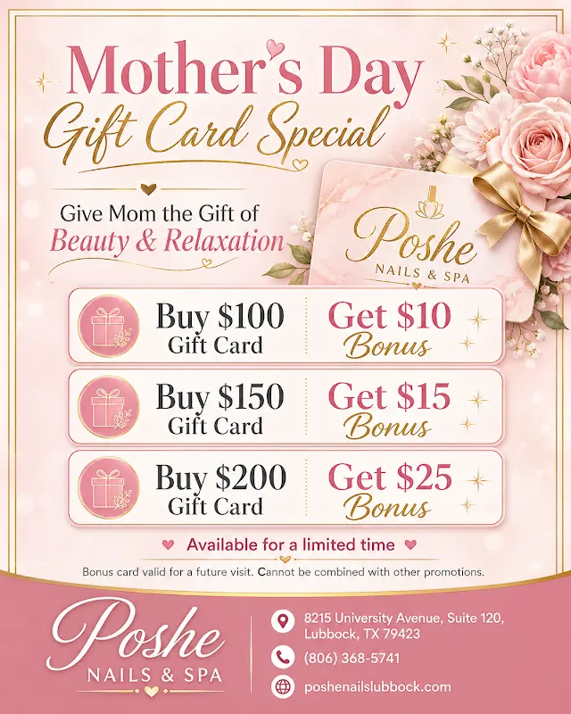 Poshe Nails & Spa — Nail salon in Lubbock