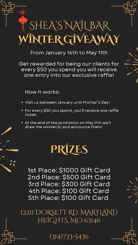 SHEA'S NAIL BAR — Nail salon in Maryland Heights