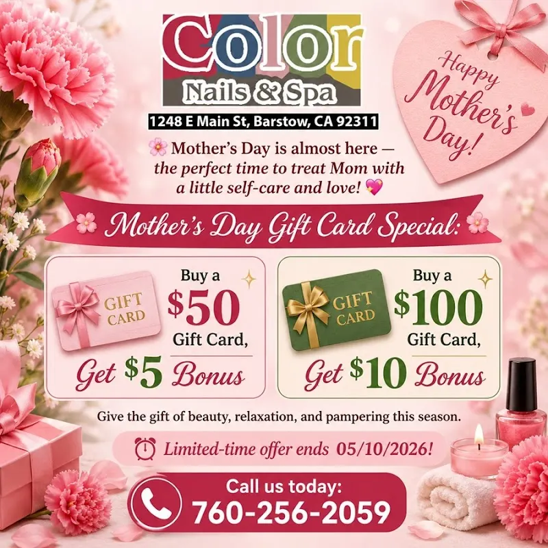 Color Nails & Spa — Nail salon in Barstow