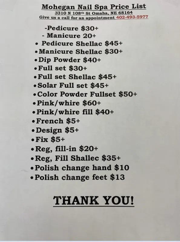 Mohegan Nail Spa — Nail salon in Omaha