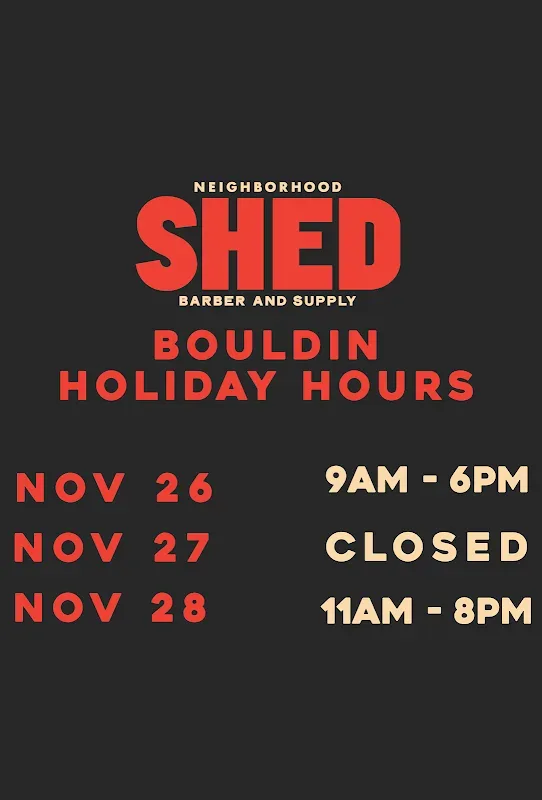 SHED Barber and Supply Bouldin — Barber shop in Austin