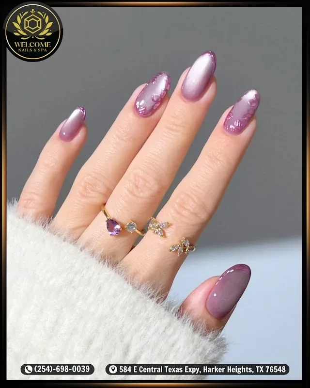 Welcome Nails & Spa ( Mink eyelash extensions + eyebrow tinting),(Gel X ,Poly gel ,Builder gel,Acrylic fullset….) — Nail salon in Harker Heights