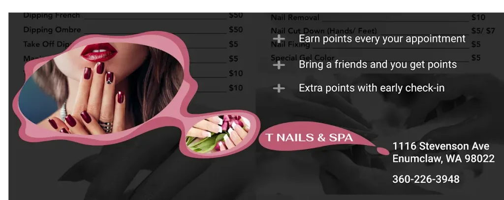 T Nails Spa — Nail salon in Enumclaw