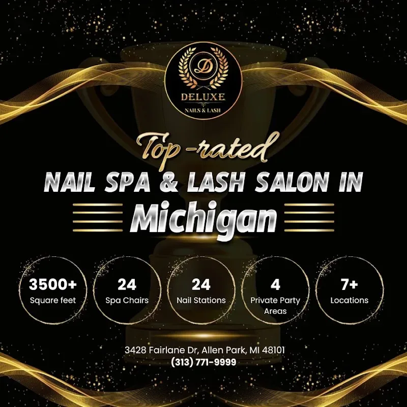 Deluxe Nails Spa & Lash — Nail salon in Allen Park